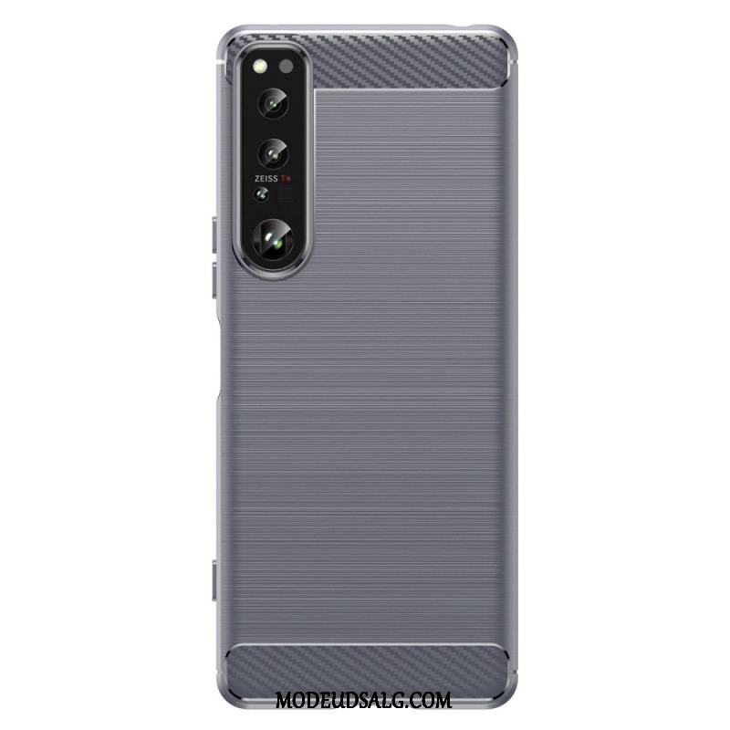 Cover Sony Xperia 1 IV Børstet Kulfiber