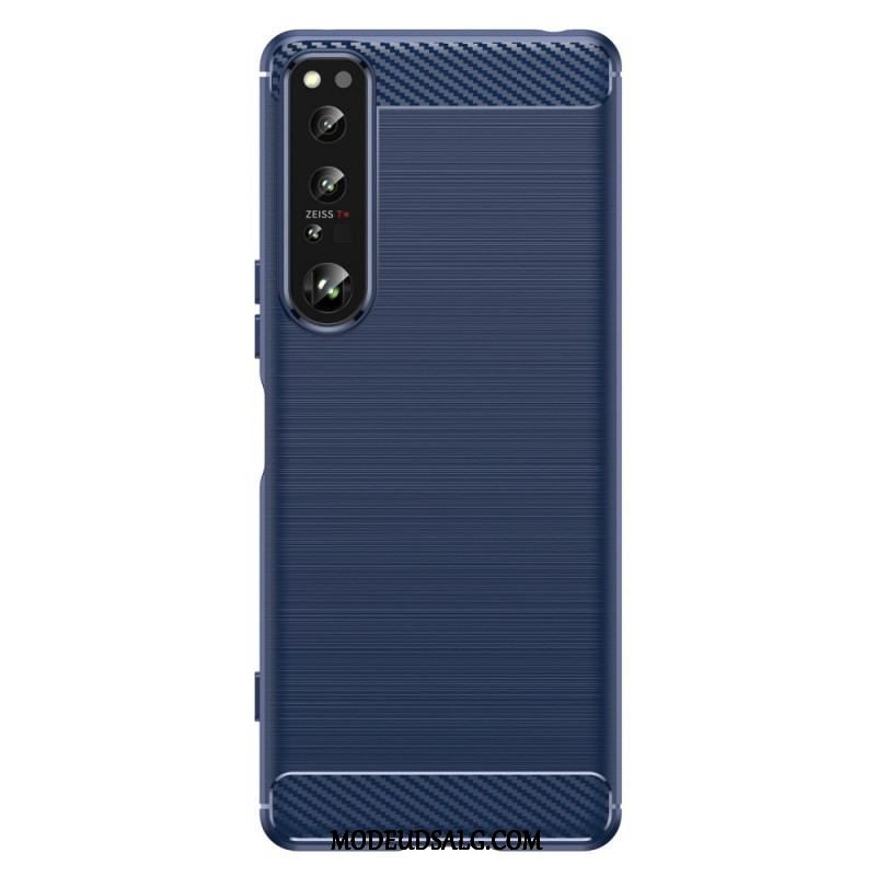 Cover Sony Xperia 1 IV Børstet Kulfiber