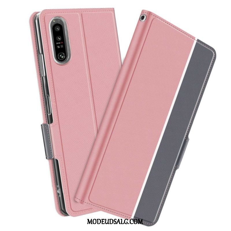 Cover Sony Xperia 1 IV Flip Cover Bicolor Baiyu