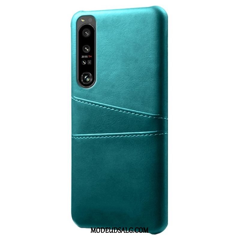 Cover Sony Xperia 1 IV Kortholder I Lædereffekt