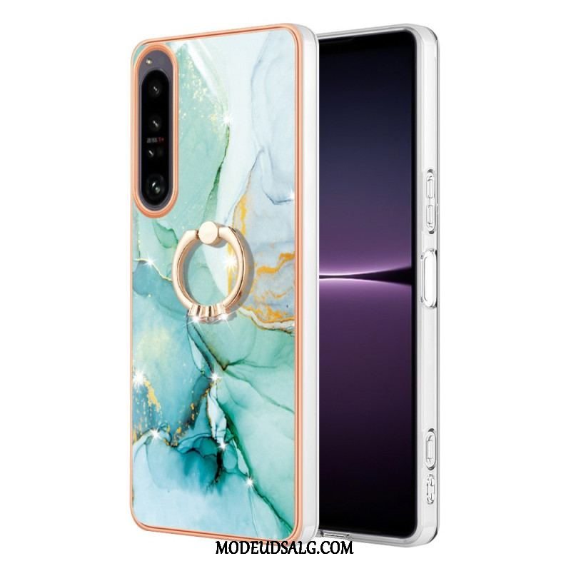 Cover Sony Xperia 1 IV Marmor Med Ringstøtte