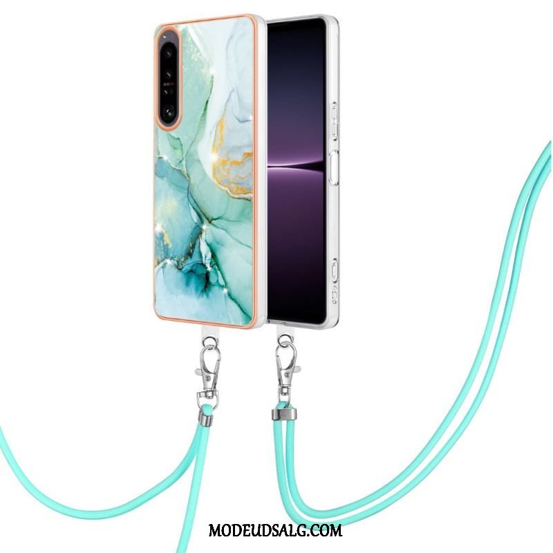 Cover Sony Xperia 1 IV Med Snor Med Marmorsnor