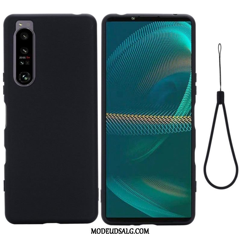 Cover Sony Xperia 1 IV Med Snor Strappy Flydende Silikone