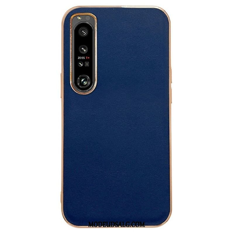 Cover Sony Xperia 1 IV Ægte Læder Farve