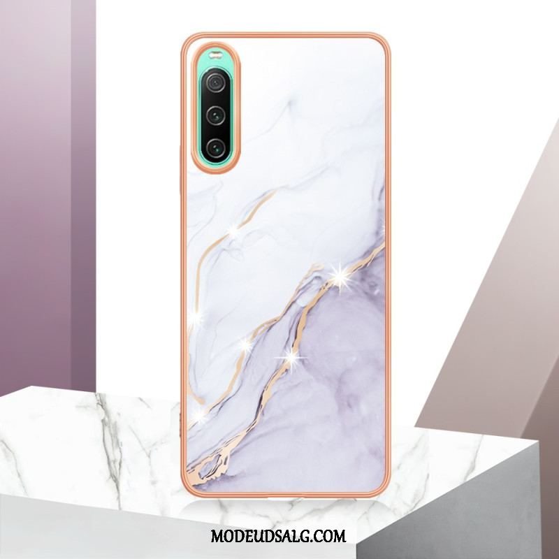 Cover Sony Xperia 10 IV Farvet Marmor