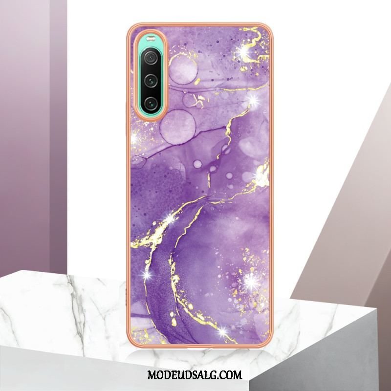 Cover Sony Xperia 10 IV Farvet Marmor