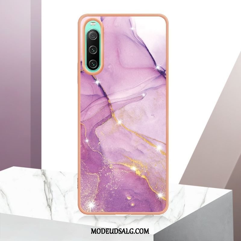 Cover Sony Xperia 10 IV Farvet Marmor