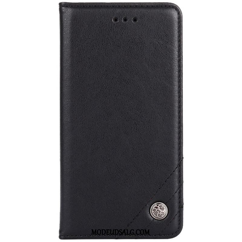 Cover Sony Xperia 10 IV Flip Cover Dekorativ Nitte I Imiteret Læder