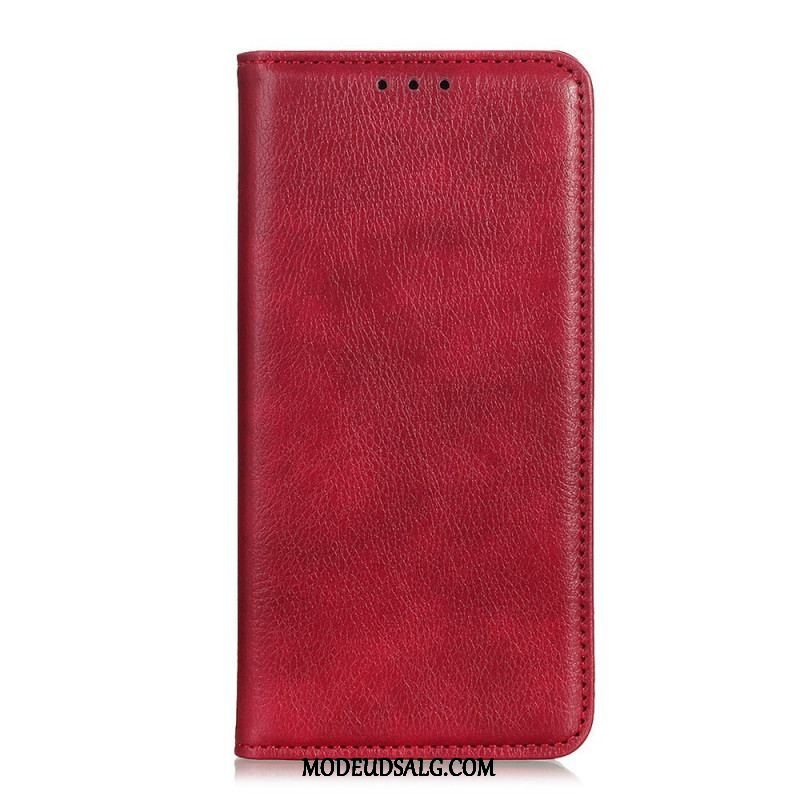 Cover Sony Xperia 10 IV Flip Cover Litchi Split Læder