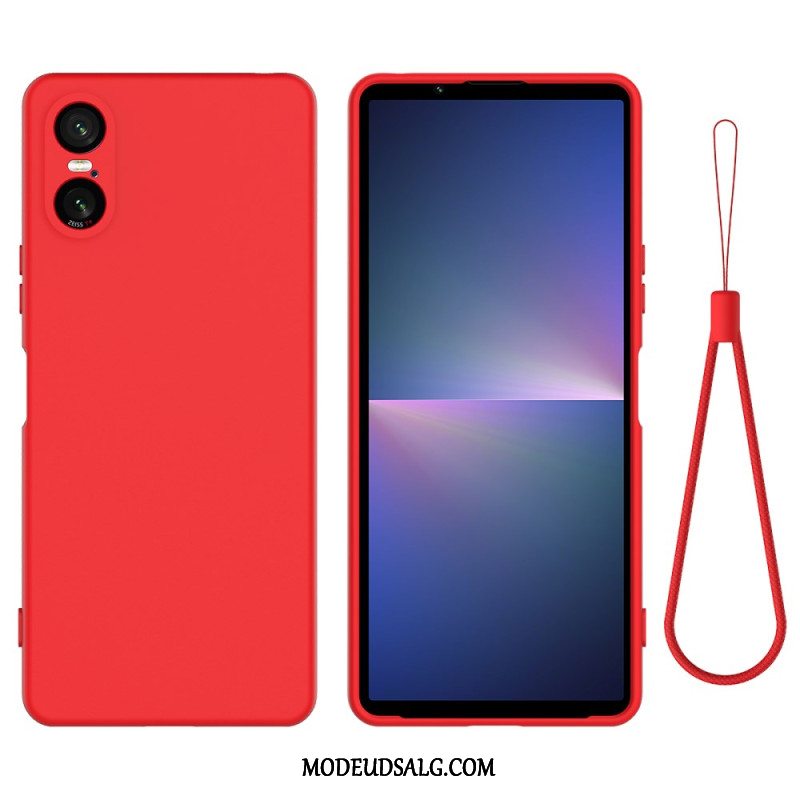 Cover Sony Xperia 10 Vi Flydende Silikone Strop