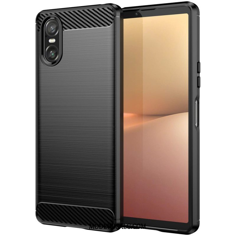 Cover Sony Xperia 10 Vi Telefon Etui Børstet Kulfiber