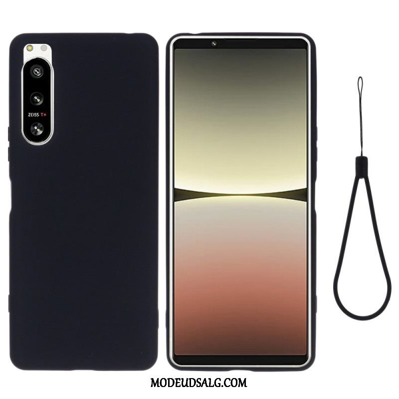 Cover Sony Xperia 5 IV Med Snor Strappy Flydende Silikone