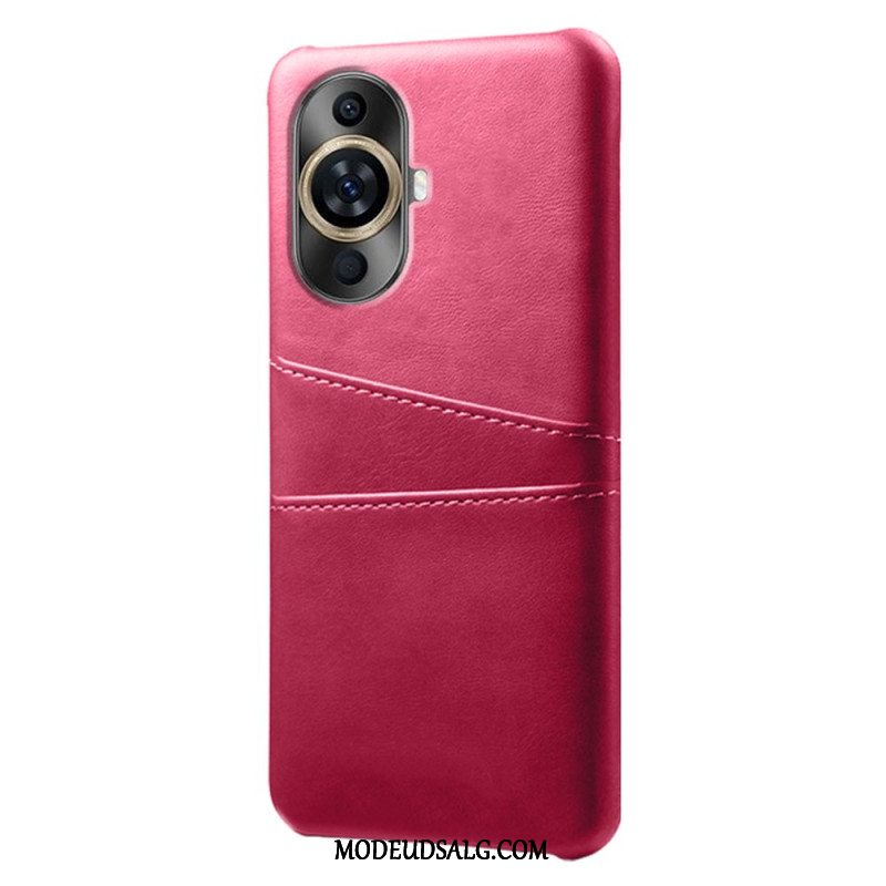 Cover Til Huawei Nova 12s Læder Effekt Kortholder