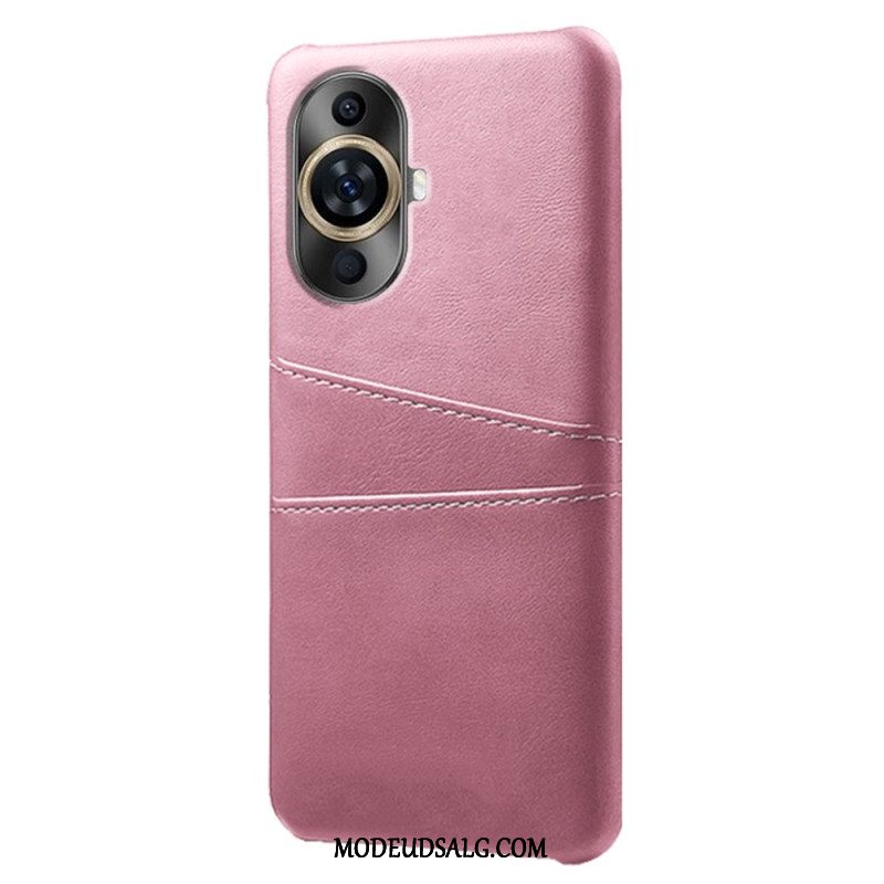 Cover Til Huawei Nova 12s Læder Effekt Kortholder