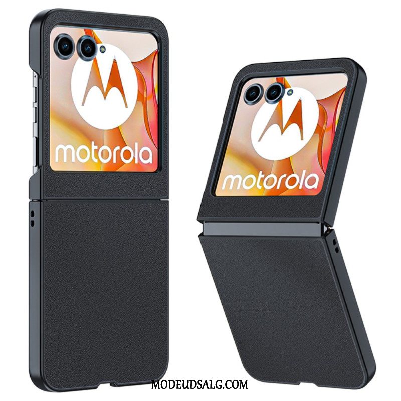 Cover Til Motorola Razr 50 Ultratynd Lædereffekt