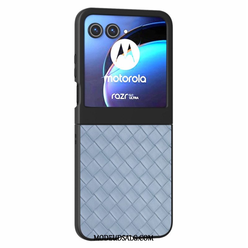 Cover Til Motorola Razr 50 Vævet Tekstur