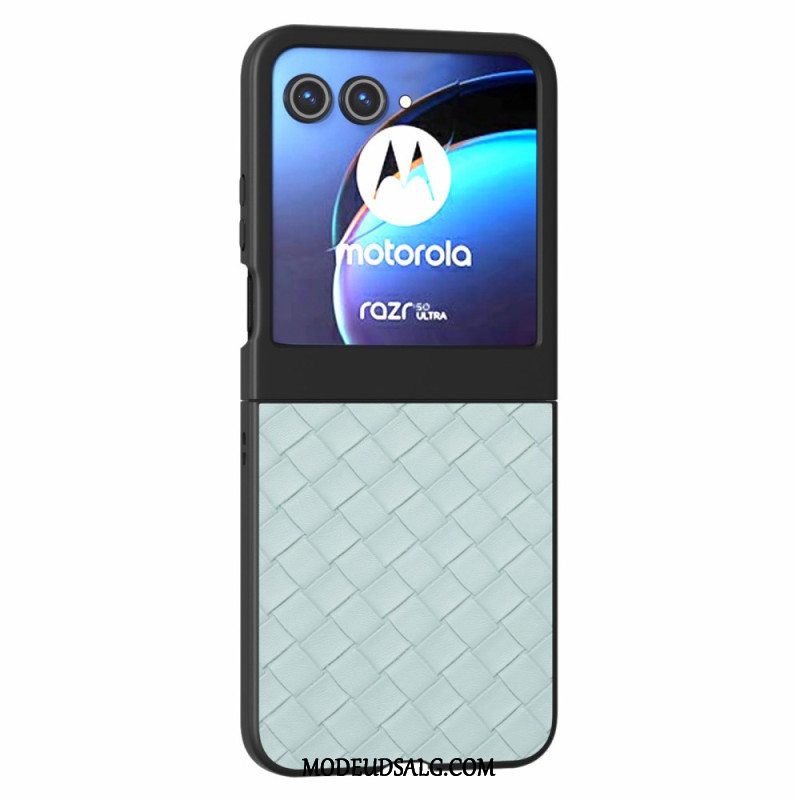 Cover Til Motorola Razr 50 Vævet Tekstur