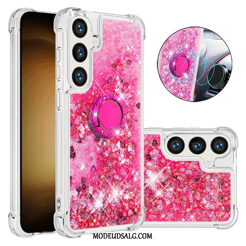 Cover Til Samsung Galaxy S24 Plus 5g Glitter Ring-støtte