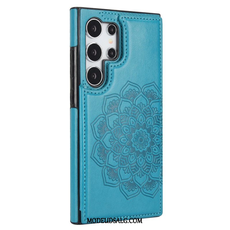 Cover Til Samsung Galaxy S24 Ultra 5g Mandala Blomstermønster Og Støtte