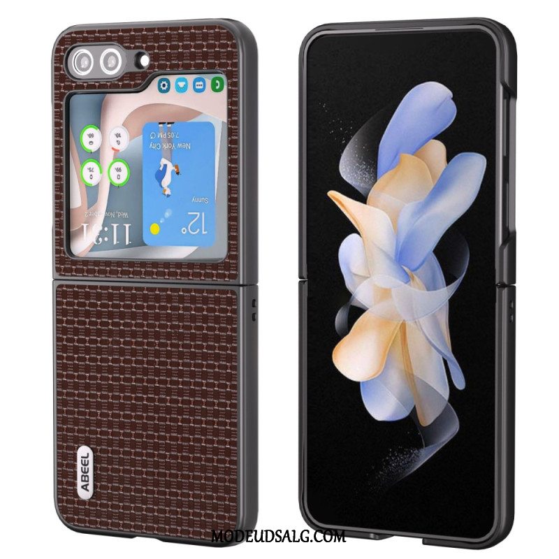 Cover Til Samsung Galaxy Z Flip 5 Ægte Abeel Læder