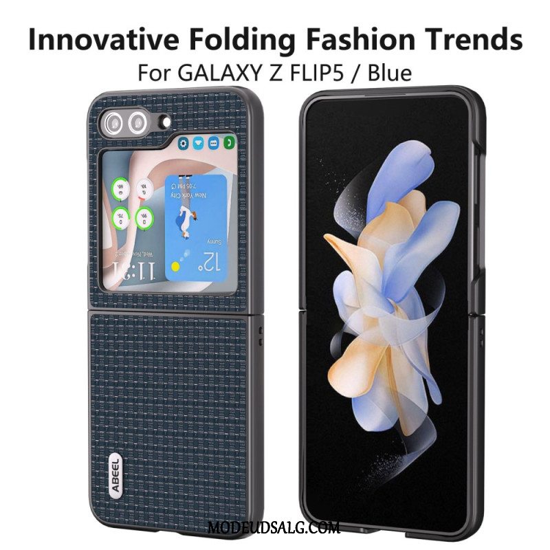 Cover Til Samsung Galaxy Z Flip 5 Ægte Abeel Læder