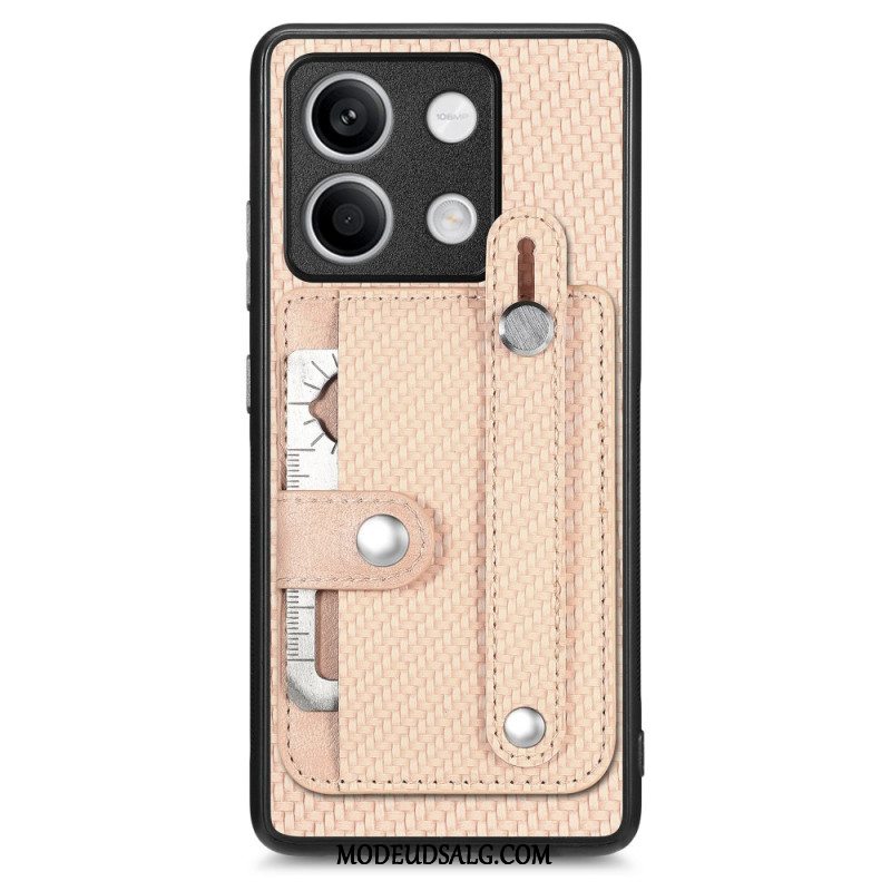 Cover Til Xiaomi Redmi Note 13 4g Kortholder Og Rem