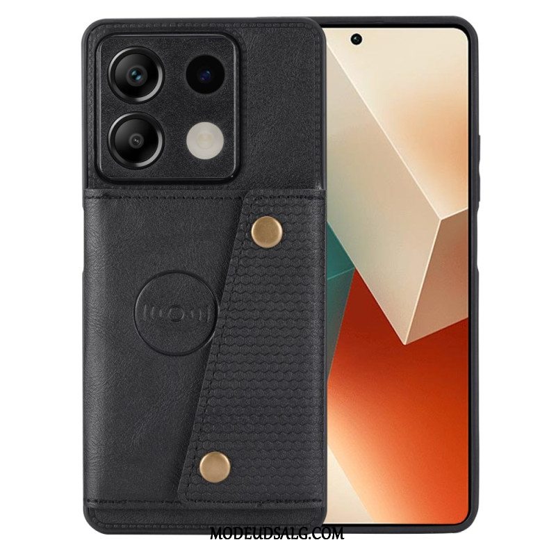 Cover Til Xiaomi Redmi Note 13 5g Læder Effekt Kortholder