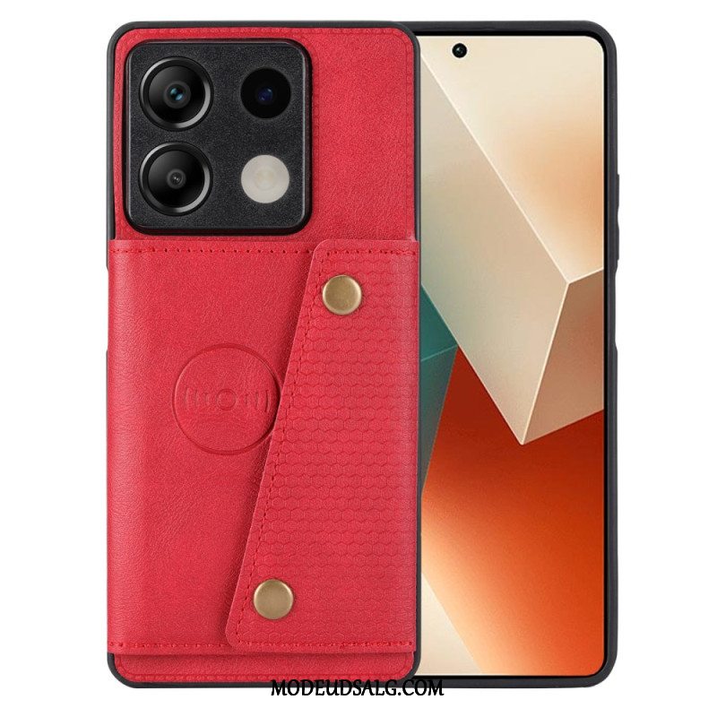 Cover Til Xiaomi Redmi Note 13 5g Læder Effekt Kortholder