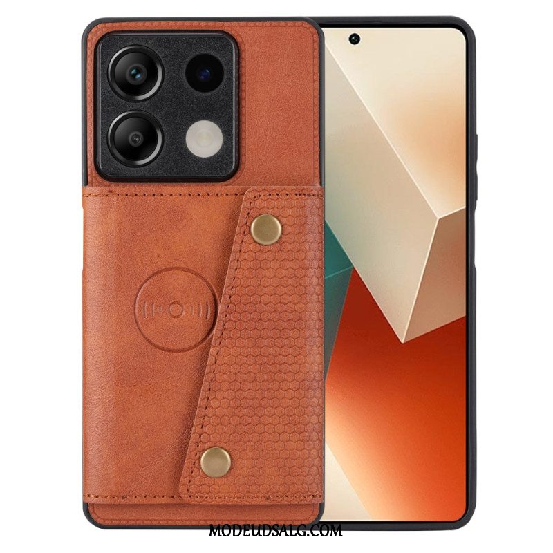 Cover Til Xiaomi Redmi Note 13 5g Læder Effekt Kortholder