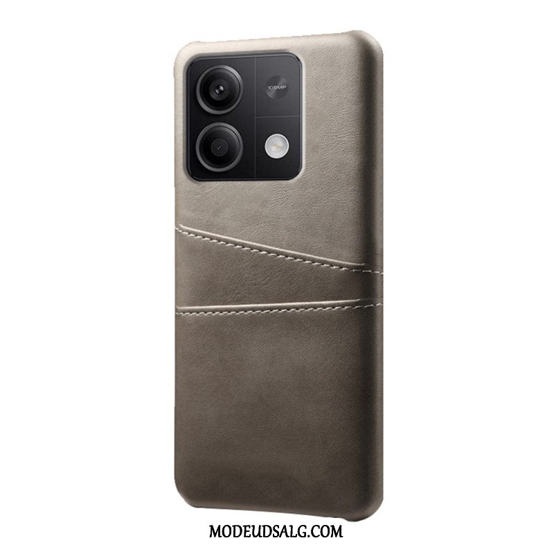 Cover Til Xiaomi Redmi Note 13 5g Læder Effekt Kortholder