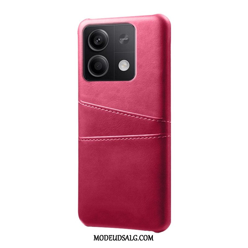 Cover Til Xiaomi Redmi Note 13 5g Læder Effekt Kortholder