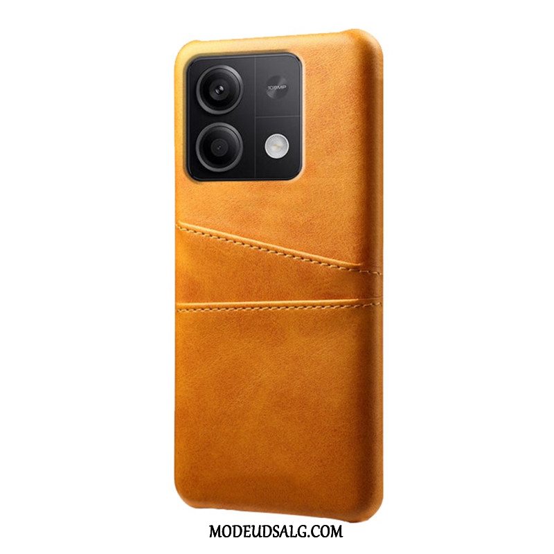 Cover Til Xiaomi Redmi Note 13 5g Læder Effekt Kortholder