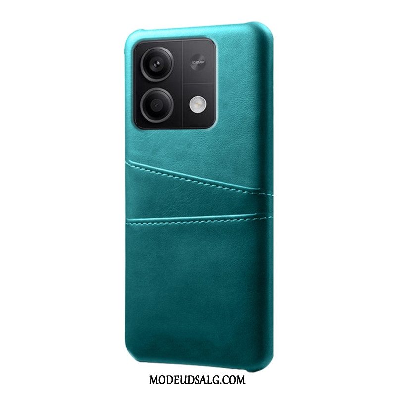 Cover Til Xiaomi Redmi Note 13 5g Læder Effekt Kortholder