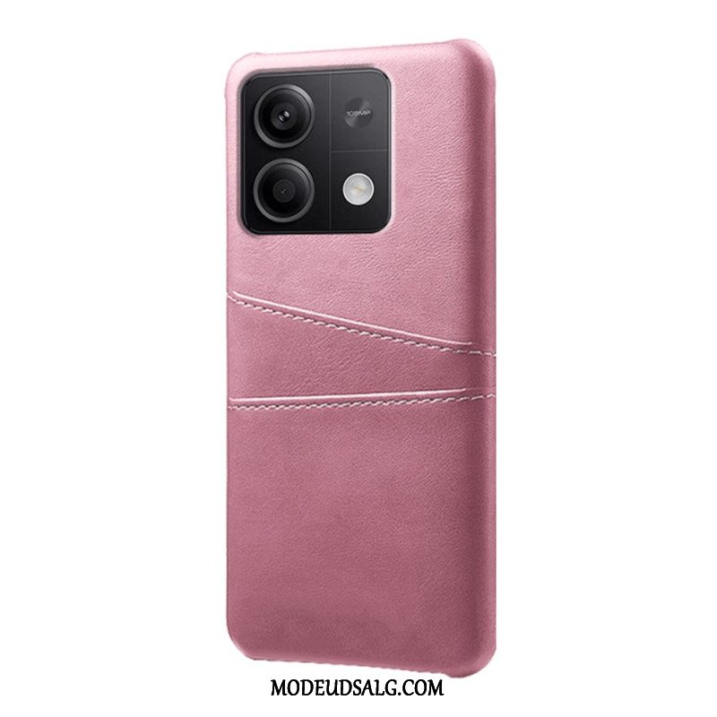 Cover Til Xiaomi Redmi Note 13 5g Læder Effekt Kortholder