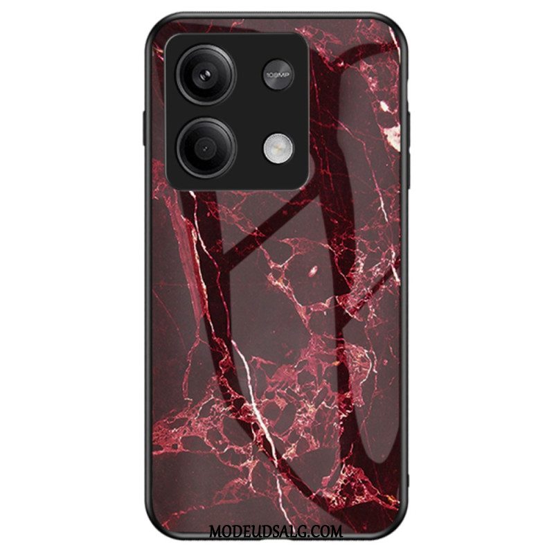 Cover Til Xiaomi Redmi Note 13 5g Marmor Hærdet Glas