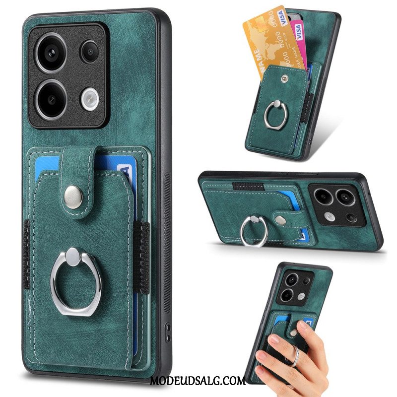 Cover Til Xiaomi Redmi Note 13 Pro 5g Kortholder Og Ringholder