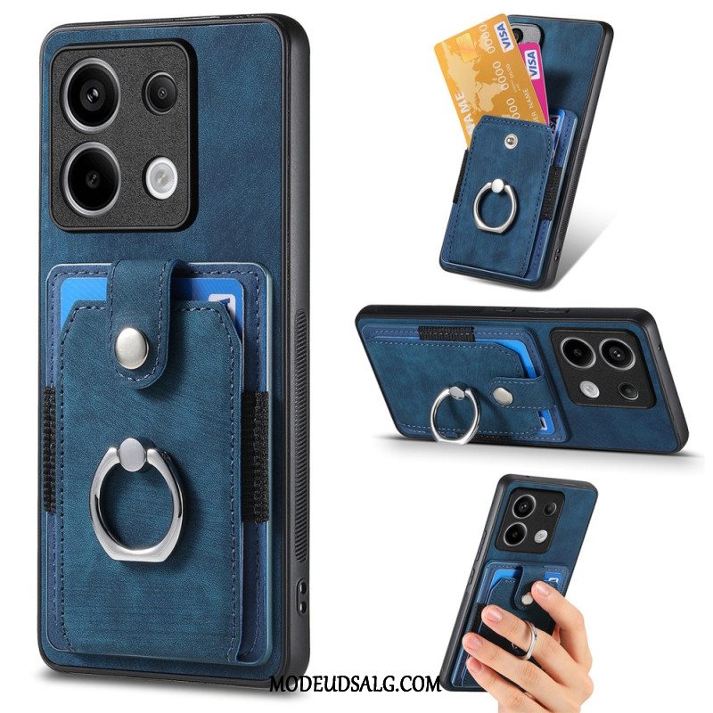 Cover Til Xiaomi Redmi Note 13 Pro 5g Kortholder Og Ringholder