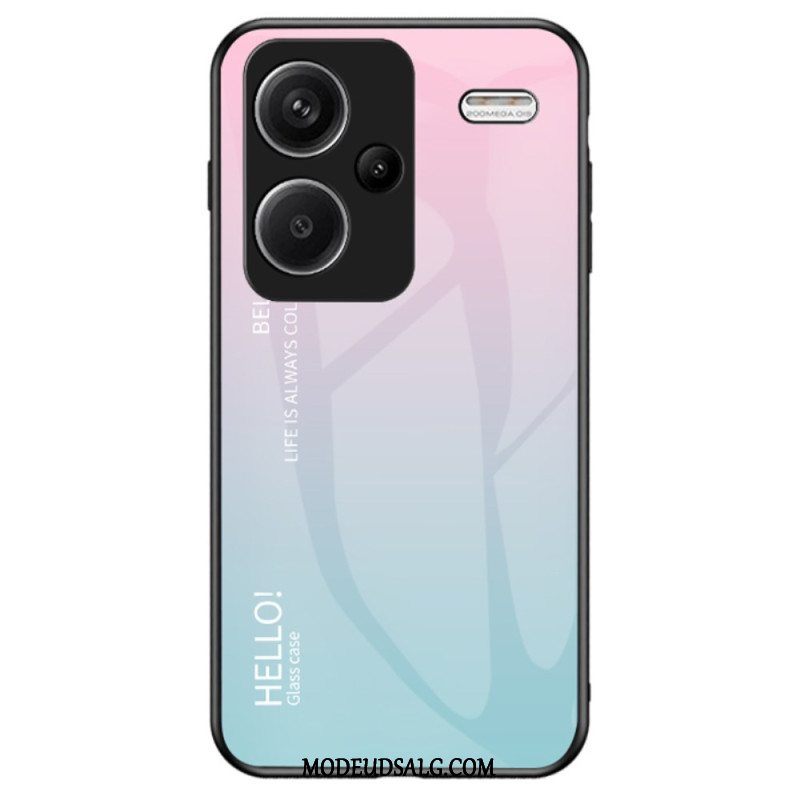 Cover Til Xiaomi Redmi Note 13 Pro Plus 5g Gradient Hærdet Glas