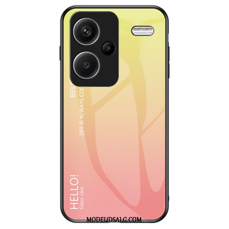 Cover Til Xiaomi Redmi Note 13 Pro Plus 5g Gradient Hærdet Glas