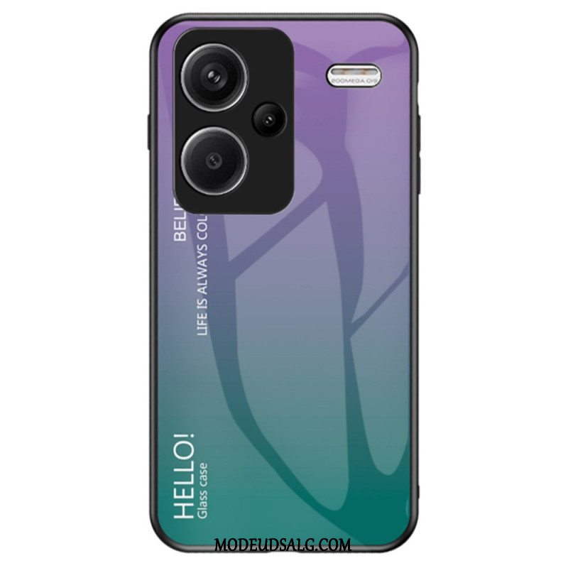 Cover Til Xiaomi Redmi Note 13 Pro Plus 5g Gradient Hærdet Glas