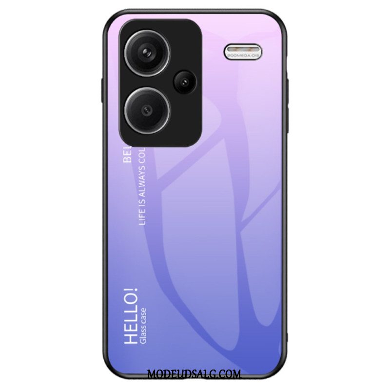 Cover Til Xiaomi Redmi Note 13 Pro Plus 5g Gradient Hærdet Glas