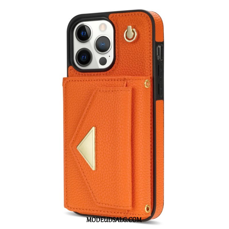 Cover Til iPhone 16 Pro Max Kortholder Og Skulderrem