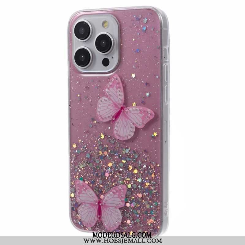 Cover Til iPhone 16 Pro Max Mousserende Sommerfugle