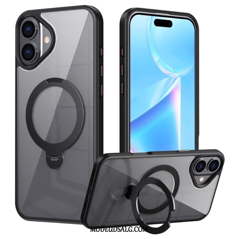 Cover Til iPhone 16 Transparent Magnetisk Ring-holder