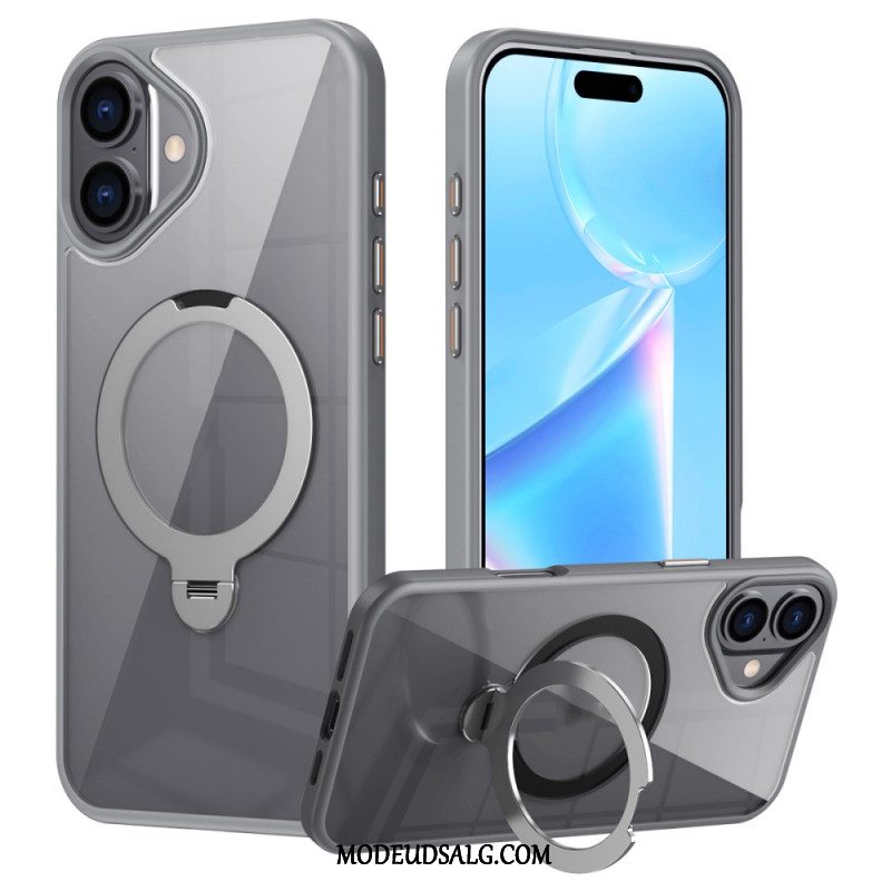 Cover Til iPhone 16 Transparent Magnetisk Ring-holder