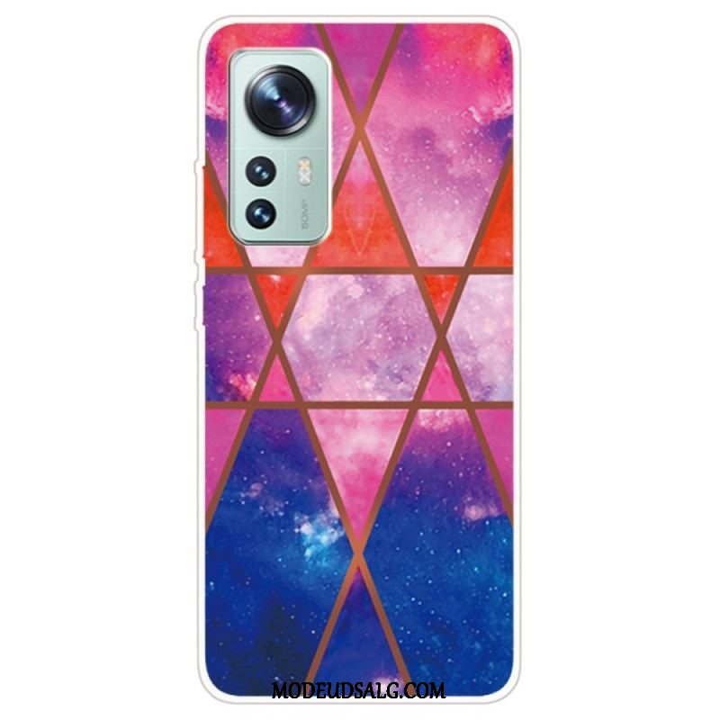 Cover Xiaomi 12 / 12X Decline Geometrisk Marmor