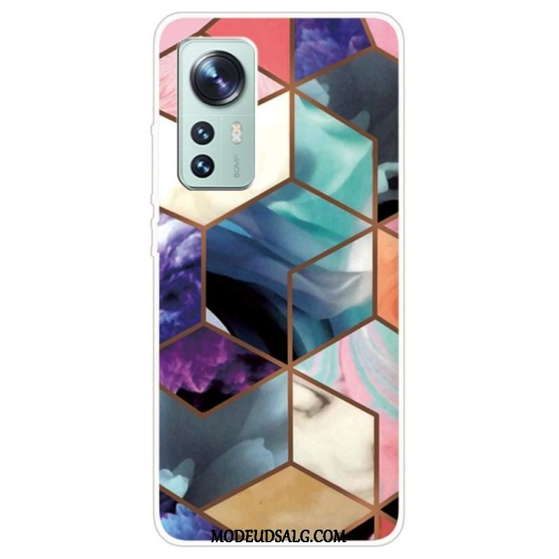 Cover Xiaomi 12 / 12X Decline Geometrisk Marmor