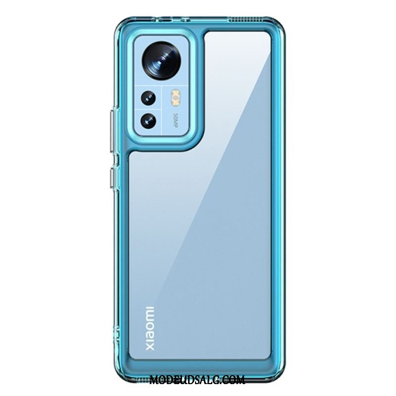 Cover Xiaomi 12 / 12X Gennemsigtig Med Farvede Konturer