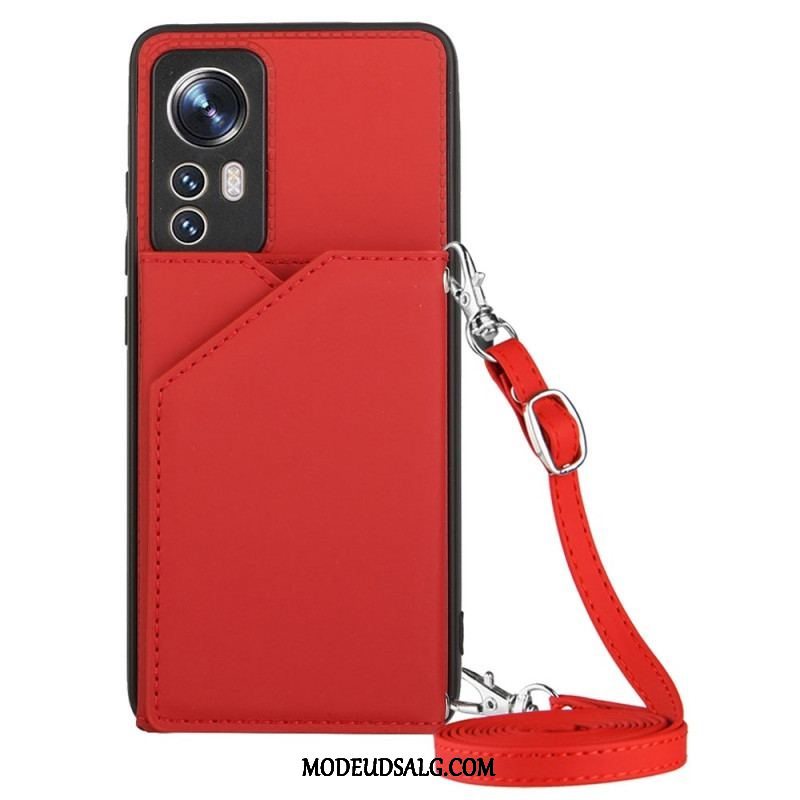 Cover Xiaomi 12 / 12X Kortholder Og Skulderrem