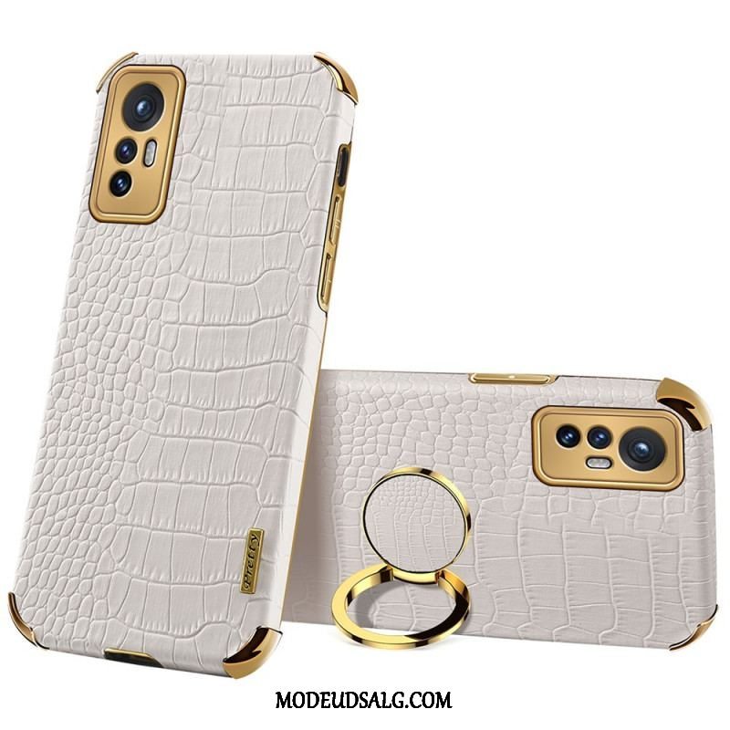 Cover Xiaomi 12 / 12X Krokodilleskind Effekt Ring-support